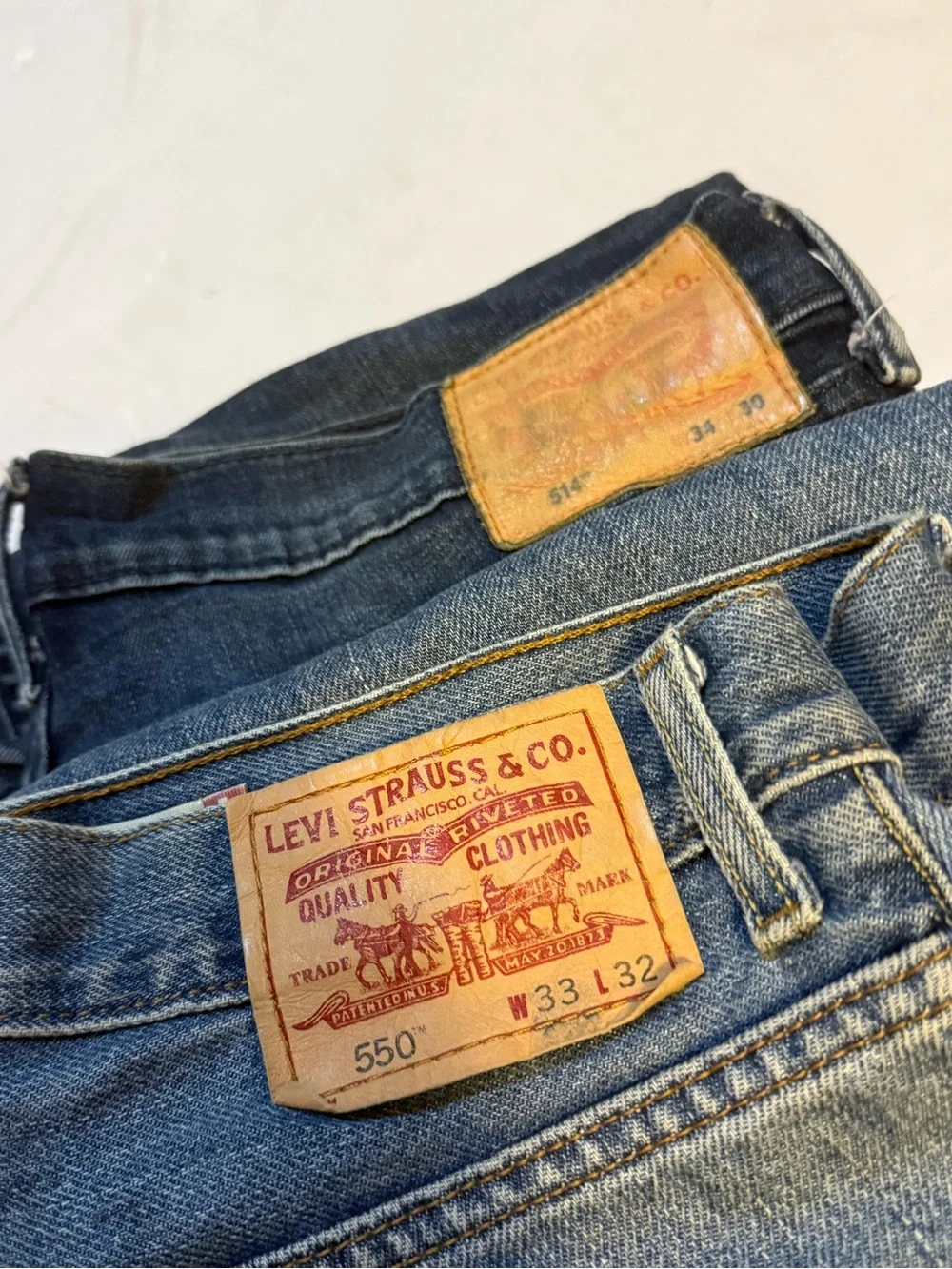 Levi's 2 piece Men's Classic Blue Denim Jeans - Medium & Dark Wash
